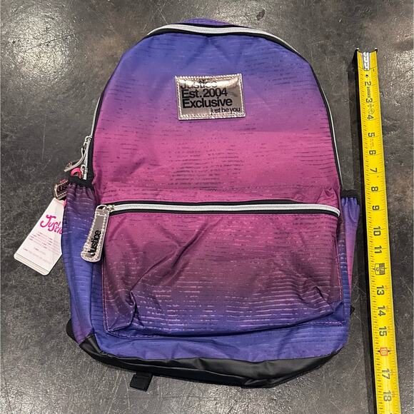 Girls Justice Backpack. School Bag book bag. New with Tags - Picture 4 of 6